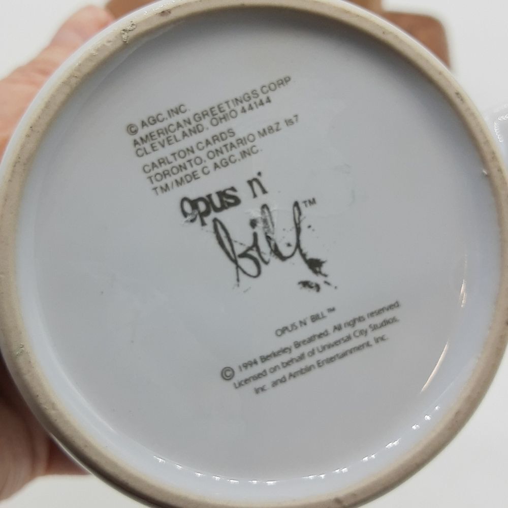 Penguin Opus n' Bill Graduation Wubba Wubba Ceramic Mug vintage - Picture 4 of 5
